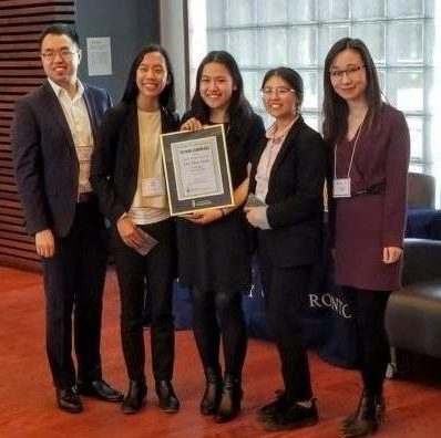 First place team in Boardroom Case Competition